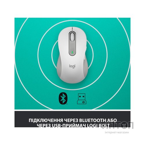Мишка Logitech Signature M650 L Wireless LEFT Off-White (910-006240)