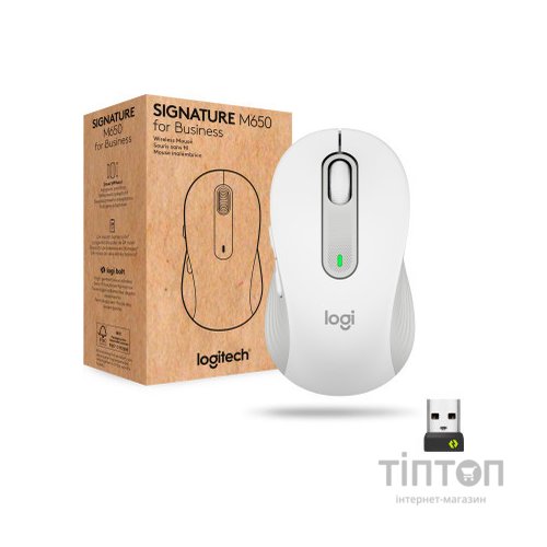 Мишка Logitech Signature M650 Wireless for Business Off-White (910-006275)