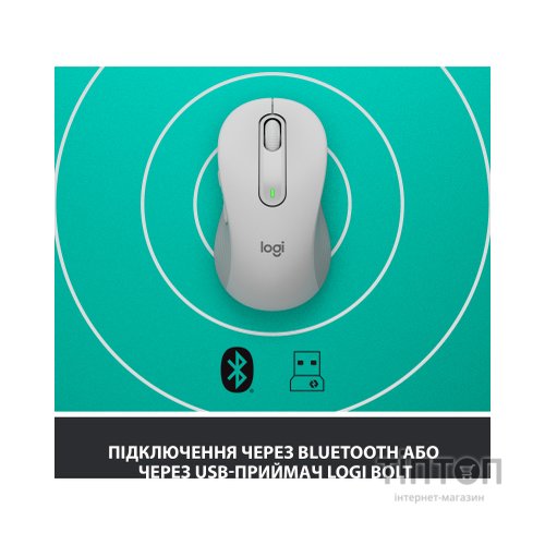 Мишка Logitech Signature M650 Wireless Off-White (910-006255)