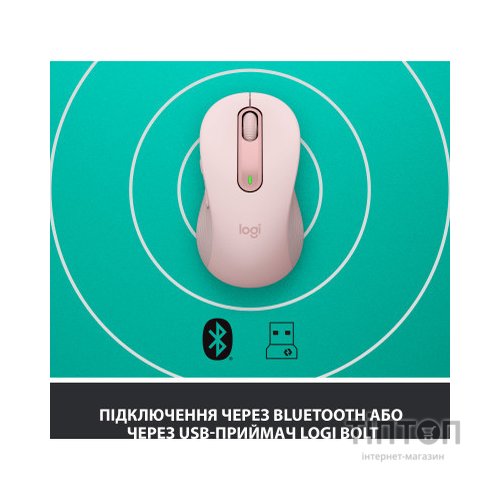 Мишка Logitech Signature M650 Wireless Rose (910-006254)