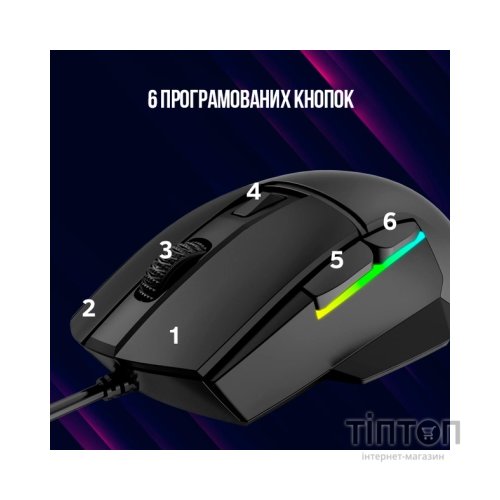 Мишка Lorgar Jetter 357 Wired USB Black (LRG-GMS357)