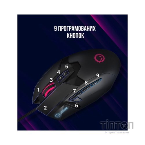 Мишка Lorgar Stricter 579 RGB USB Black (LRG-GMS579)