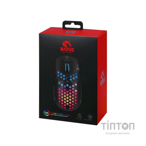 Мишка Marvo G961 RGB-LED USB Black (G961)
