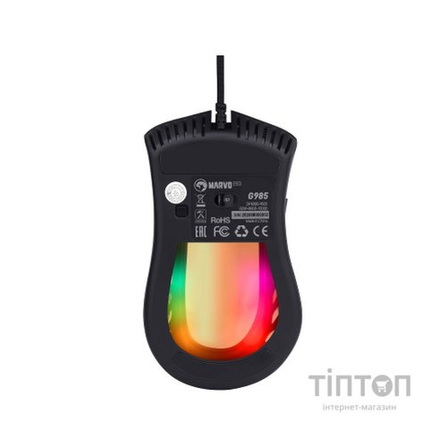 Мишка Marvo G985 RGB-LED USB Black (G985)