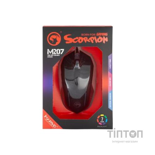 Мишка Marvo M207 LED USB Black (M207)
