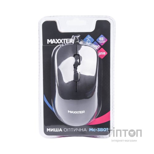 Мишка Maxxter Mc-3B01 USB Black (Mc-3B01)