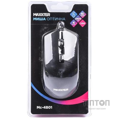 Мишка Maxxter Mc-4B01 USB Black (Mc-4B01)