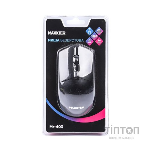 Мишка Maxxter Mr-403 Wireless Black (Mr-403)