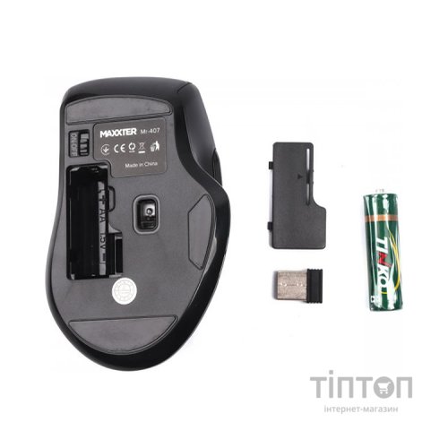 Мишка Maxxter Mr-407 Wireless Black (Mr-407)