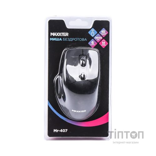 Мишка Maxxter Mr-407 Wireless Black (Mr-407)