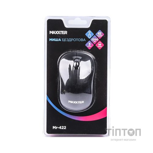 Мишка Maxxter Mr-422 Wireless Black (Mr-422)