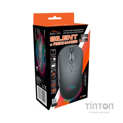 Мишка Media-Tech MT1124 Wireless Black (MT1124)