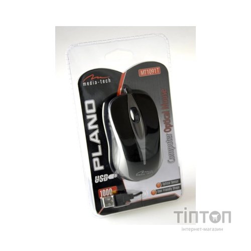 Мишка Media-Tech Plano titanium, USB