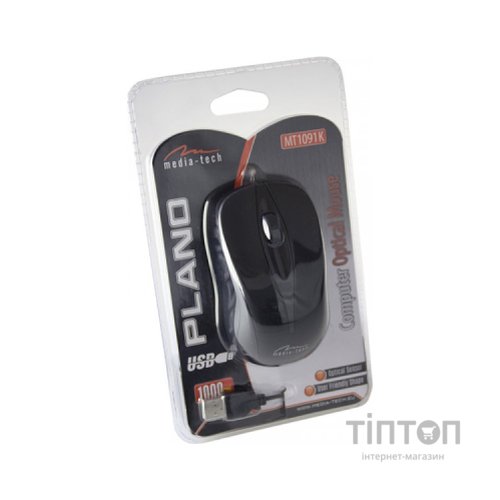 Мишка Media-Tech Plano USB Black (MT1091K)