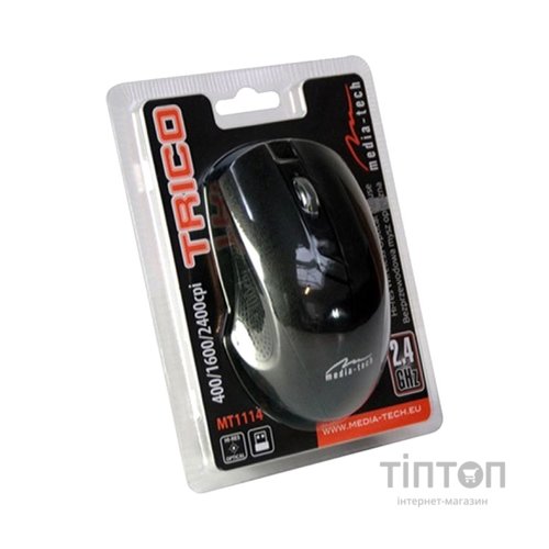 Мишка Media-Tech Trico Wireless Black (MT1114)
