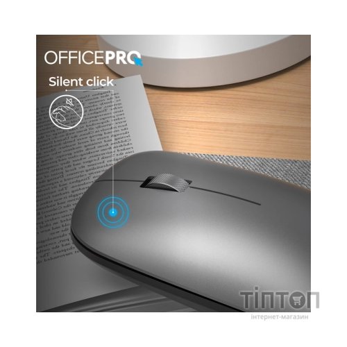 Мишка OfficePro M225G Silent Click Wireless Gray (M225G)