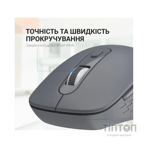 Мишка OfficePro M230G Silent Click Wireless/Bluetooth Gray (M230G)