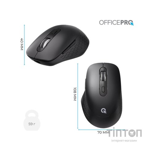 Мишка OfficePro M265B Wireless/Bluetooth Silent Click Black (M265B)