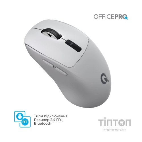 Мишка OfficePro M398G Wireless/Bluetooth Gray (M398G)
