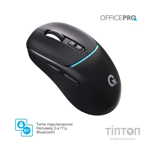 Мишка OfficePro M468B Wireless/Bluetooth Black (M468B)
