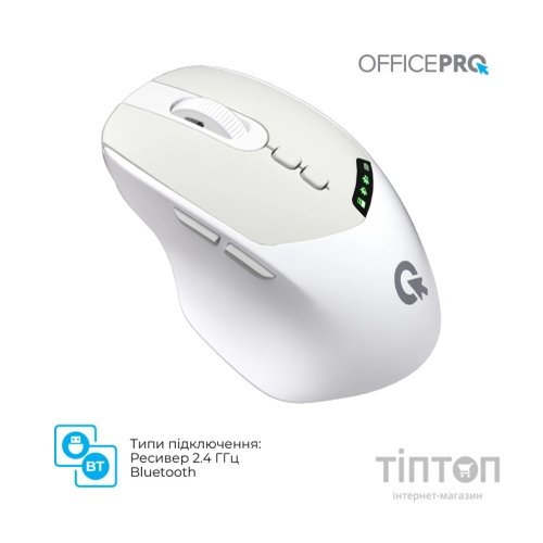 Мишка OfficePro M520W Wireless/Bluetooth White (M520W)