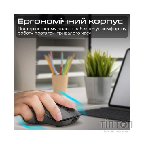 Мишка Promate Samo Wireless/Bluetooth Black (samo.black)