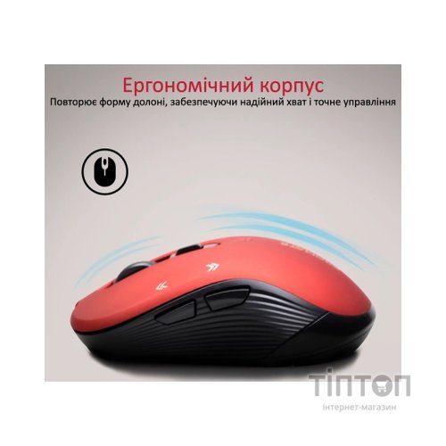 Мишка Promate Slider Wireless Red (slider.red)