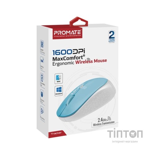 Мишка Promate Tracker Wireless Blue (tracker.blue)