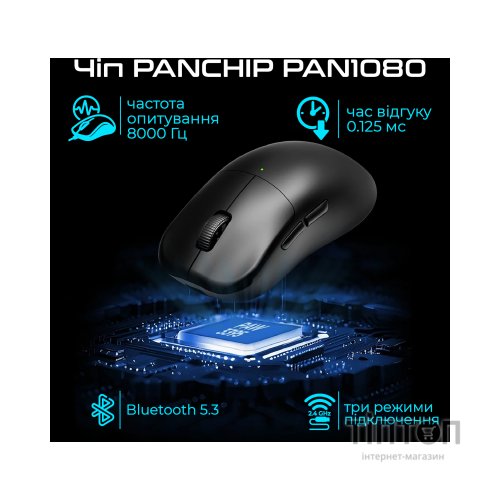 Мишка RAWM ES21 Wireless/Bluetooth Black (ES21.black)