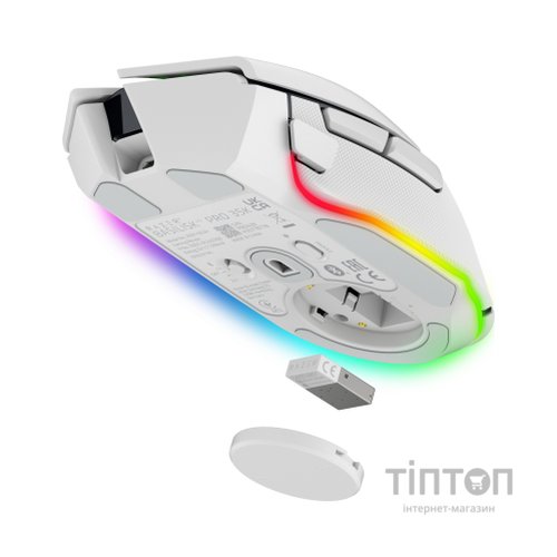 Мишка Razer Basilisk V3 Pro 35K Wireless/Bluetooth White (RZ01-05240200-R3G1)