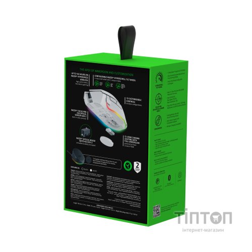 Мишка Razer Basilisk V3 Pro 35K Wireless/Bluetooth White (RZ01-05240200-R3G1)
