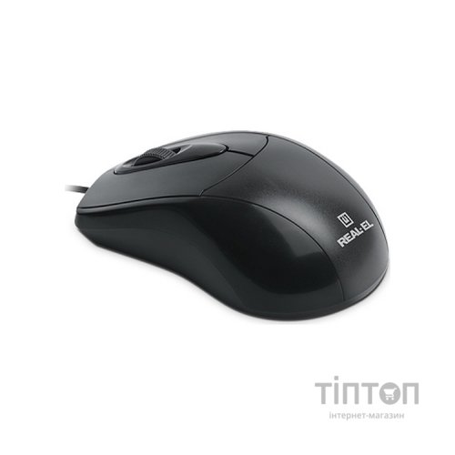 Мишка REAL-EL RM-207 чорна, USB