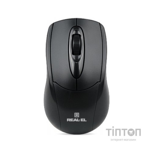 Мишка REAL-EL RM-207 чорна, USB