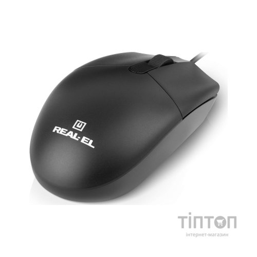 Мишка REAL-EL RM-210 USB Black (EL123200036)