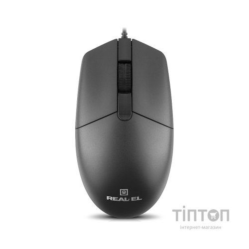 Мишка REAL-EL RM-210 USB Black (EL123200036)