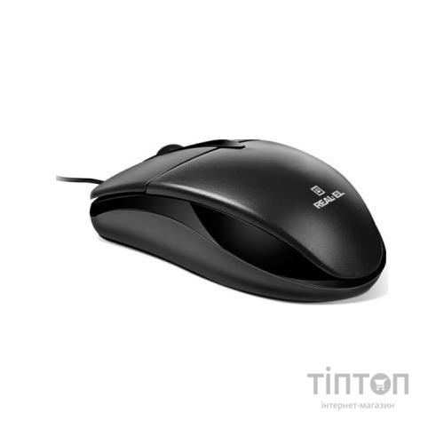 Мишка REAL-EL RM-211 чорна, USB
