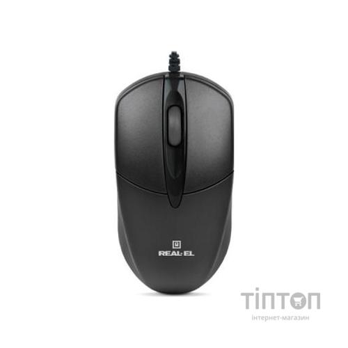 Мишка REAL-EL RM-211 чорна, USB