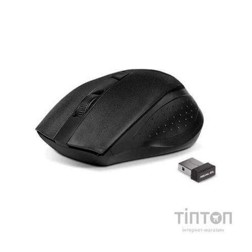Мишка REAL-EL RM-300 чорна, безпровідна, USB