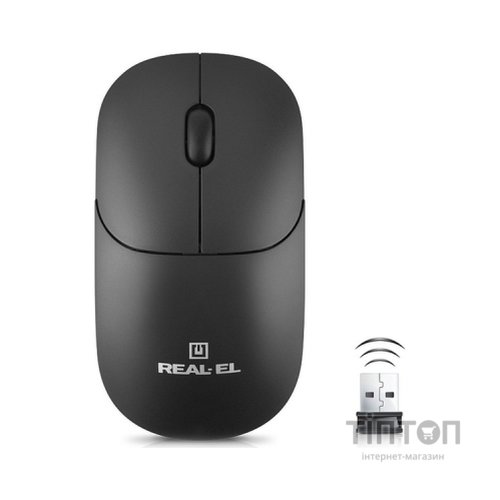Мишка REAL-EL RM-311W Wireless Black (EL123200041)