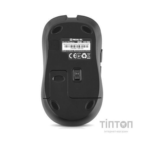 Мишка REAL-EL RM-331W Wireless Black (EL123200044)