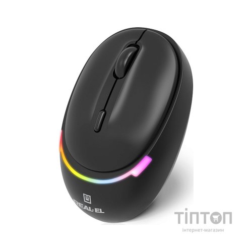Мишка REAL-EL RM-440W Wireless/Bluetooth Black (EL123200045)
