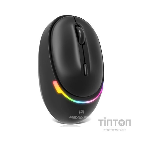 Мишка REAL-EL RM-440W Wireless/Bluetooth Black (EL123200045)