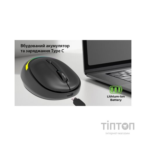 Мишка REAL-EL RM-440W Wireless/Bluetooth Black (EL123200045)