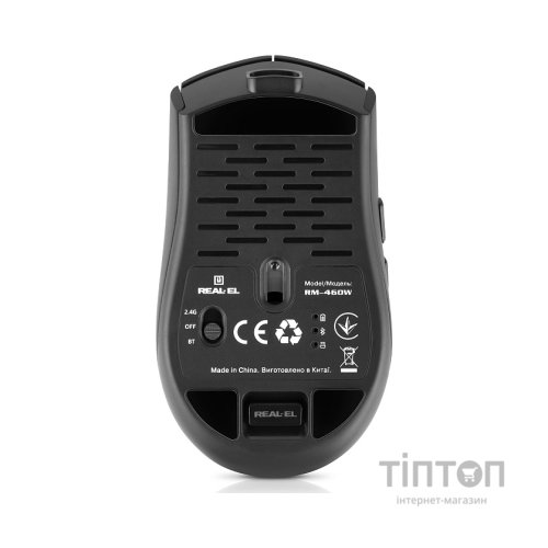 Мишка REAL-EL RM-460W Wireless/Bluetooth Black (EL123200048)