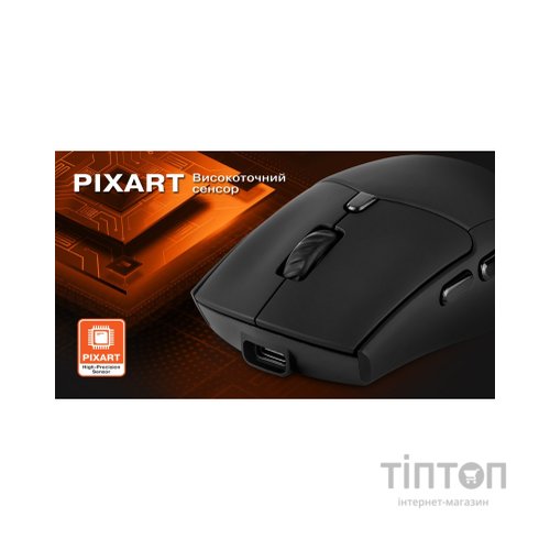 Мишка REAL-EL RM-460W Wireless/Bluetooth Black (EL123200048)