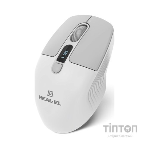 Мишка REAL-EL RM-480W Wireless/Bluetooth White (EL123200050)