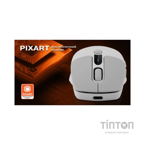 Мишка REAL-EL RM-480W Wireless/Bluetooth White (EL123200050)