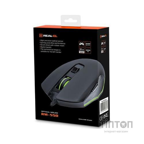 Мишка REAL-EL RM-550 Black