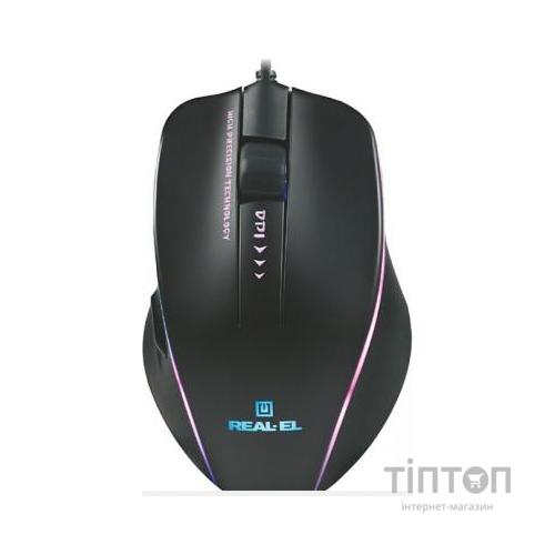 Мишка REAL-EL RM-747 Black