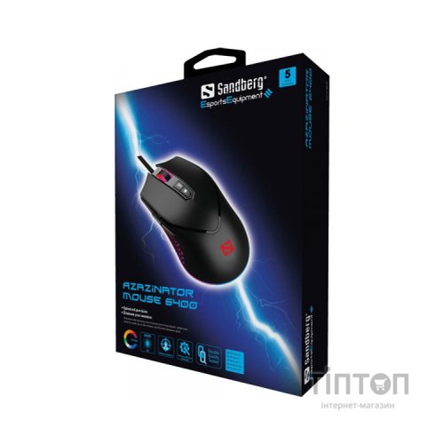 Мишка Sandberg Azazinator RGB USB Black (640-20)
